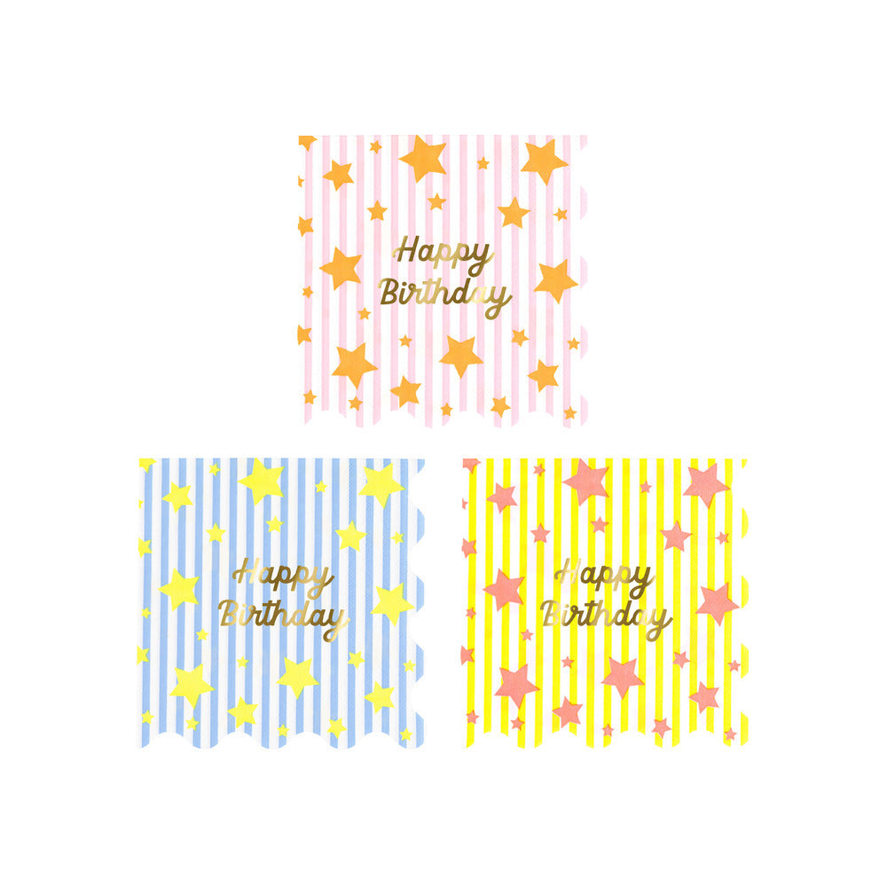 Servilletas estrellas y rayas - pequeñas