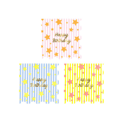 Servilletas estrellas y rayas - pequeñas
