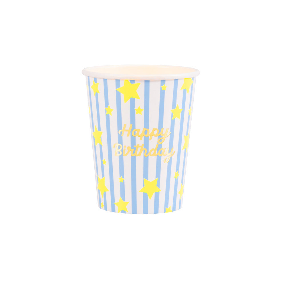 Vasos estrellas y rayas
