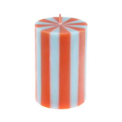 Pack velas cilíndricas con rayas