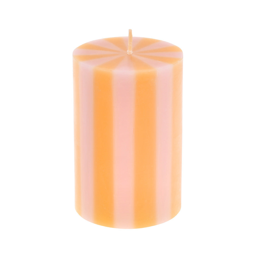 Pack velas cilíndricas con rayas