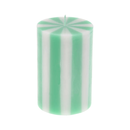 Pack velas cilíndricas con rayas
