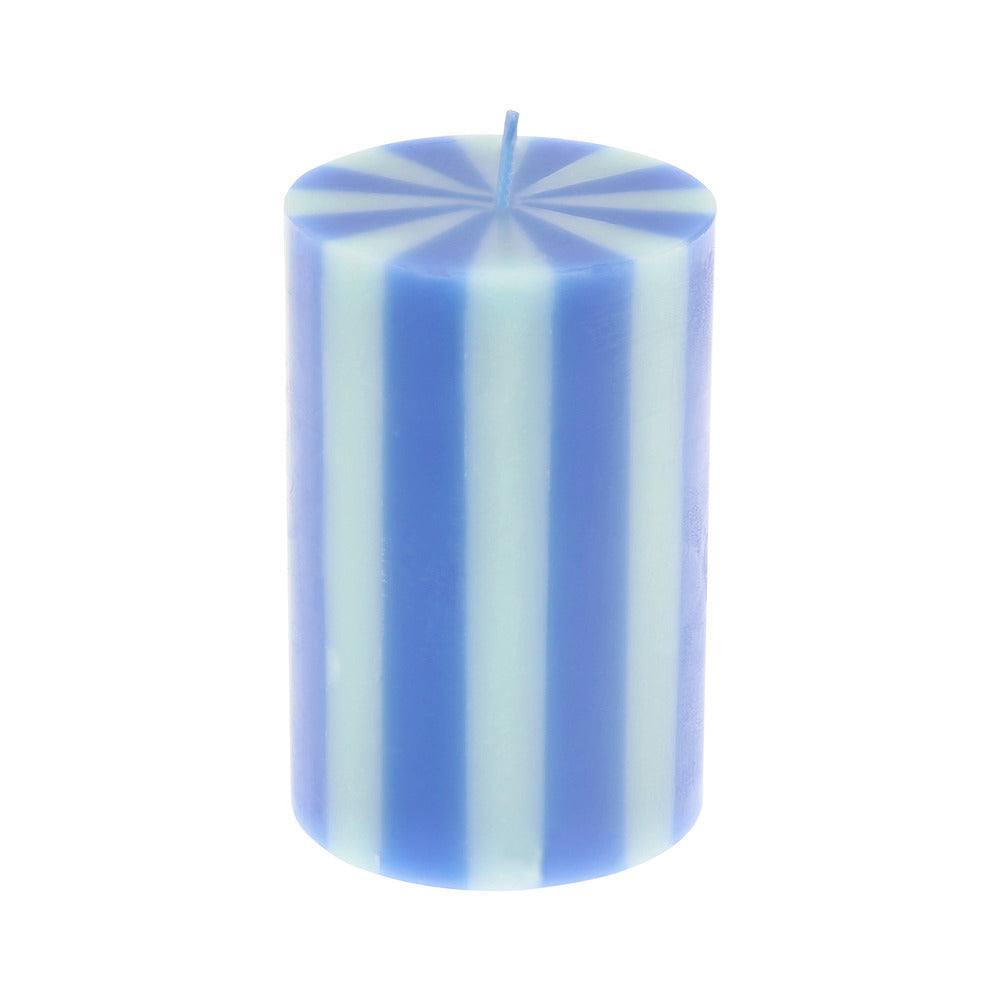Pack velas cilíndricas con rayas