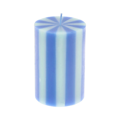 Pack velas cilíndricas con rayas