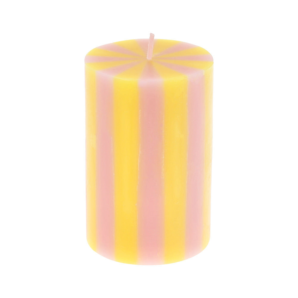 Pack velas cilíndricas con rayas
