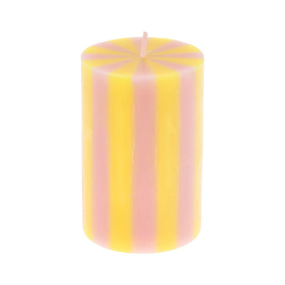 Pack velas cilíndricas con rayas