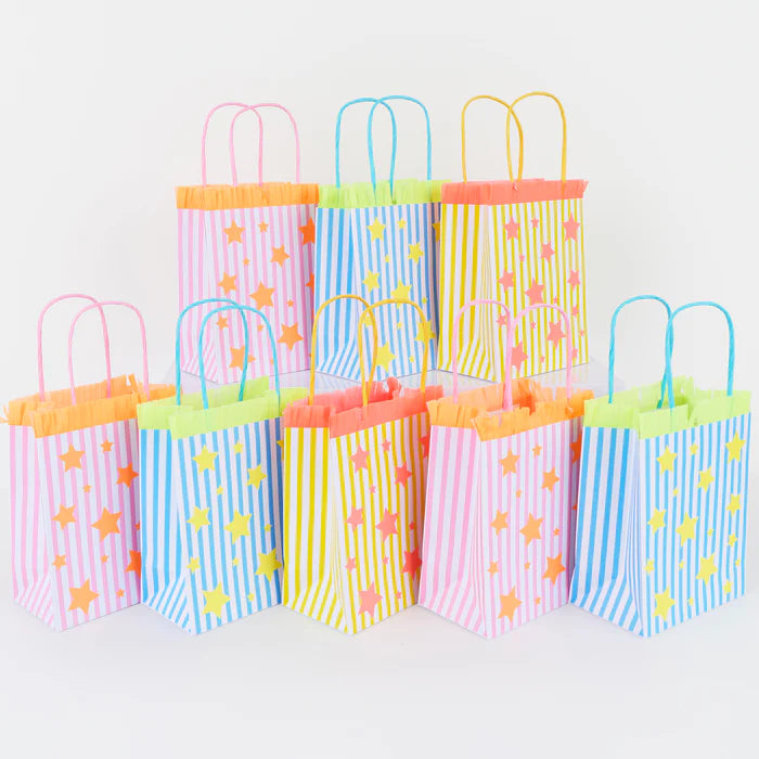 Bolsas para sorpresas - estrellas y rayas