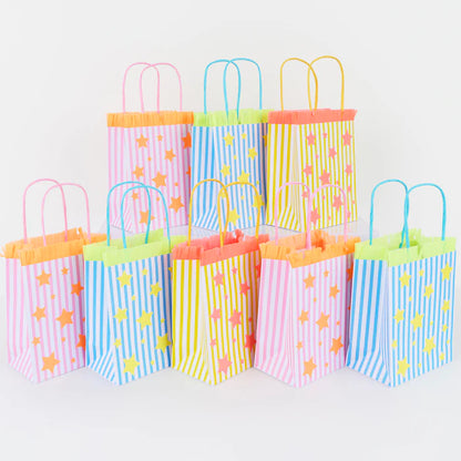 Bolsas para sorpresas - estrellas y rayas