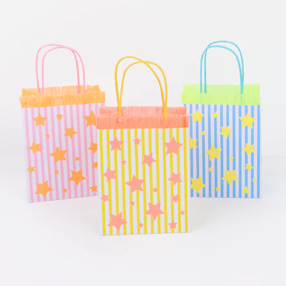 Bolsas para sorpresas - estrellas y rayas