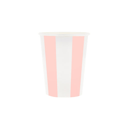 Vasos rayas colores de playa