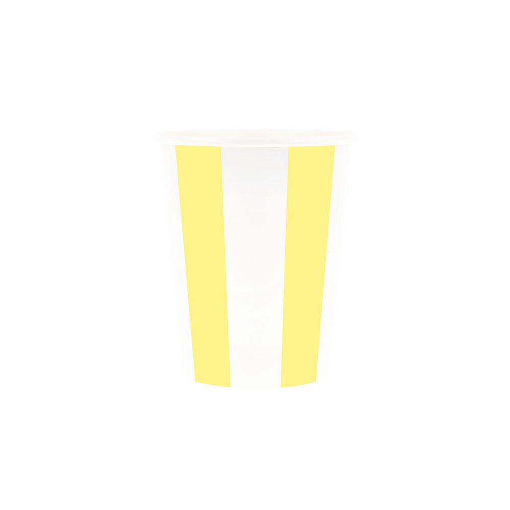 Vasos rayas colores de playa