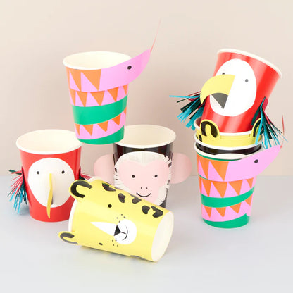 Vasos con funda - jungla