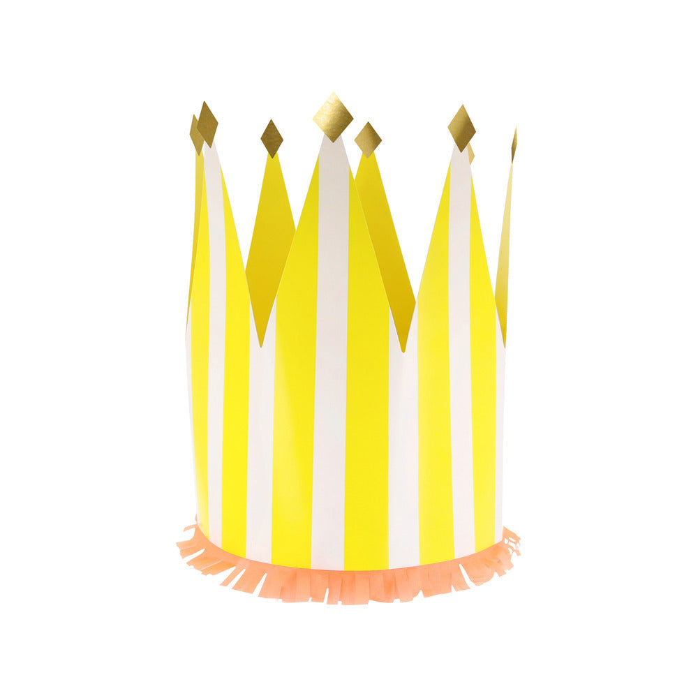 Coronas de cumpleaños XL - rayas