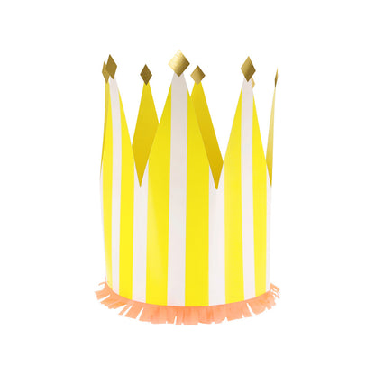 Coronas de cumpleaños XL - rayas