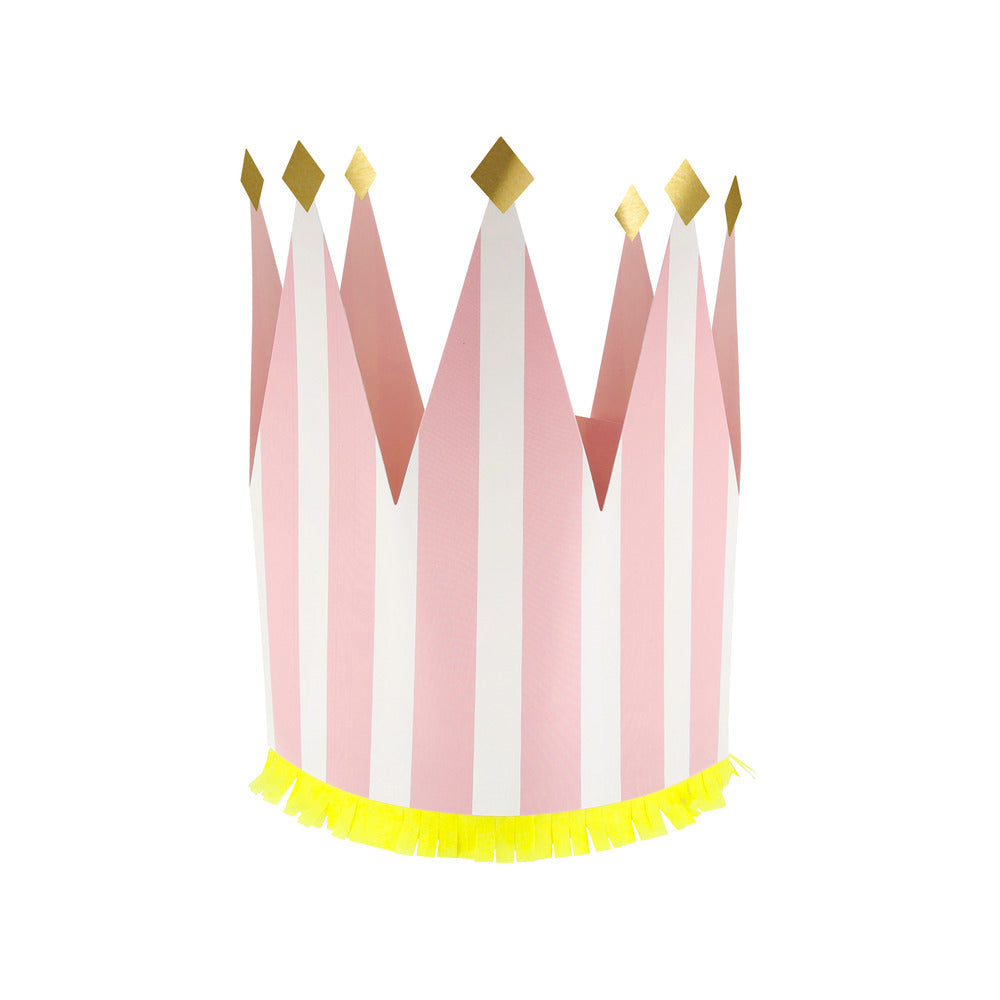 Coronas de cumpleaños XL - rayas