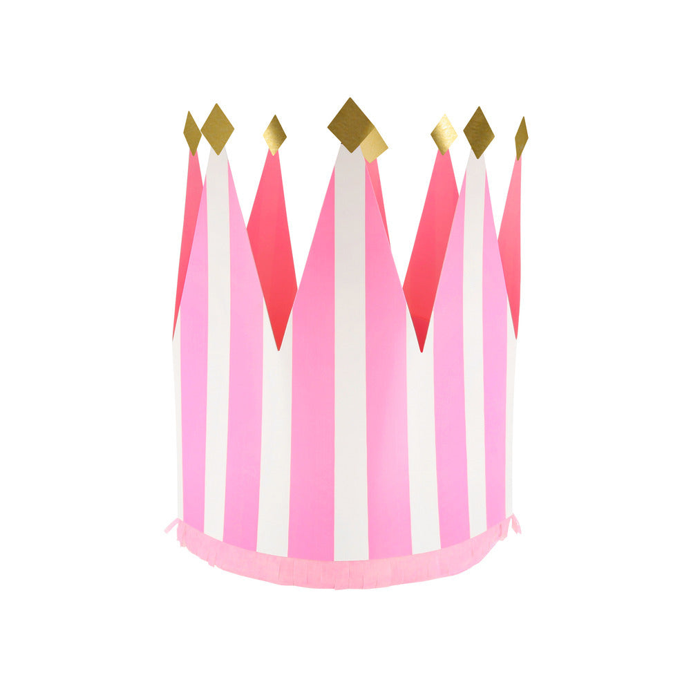 Coronas de cumpleaños XL - rayas