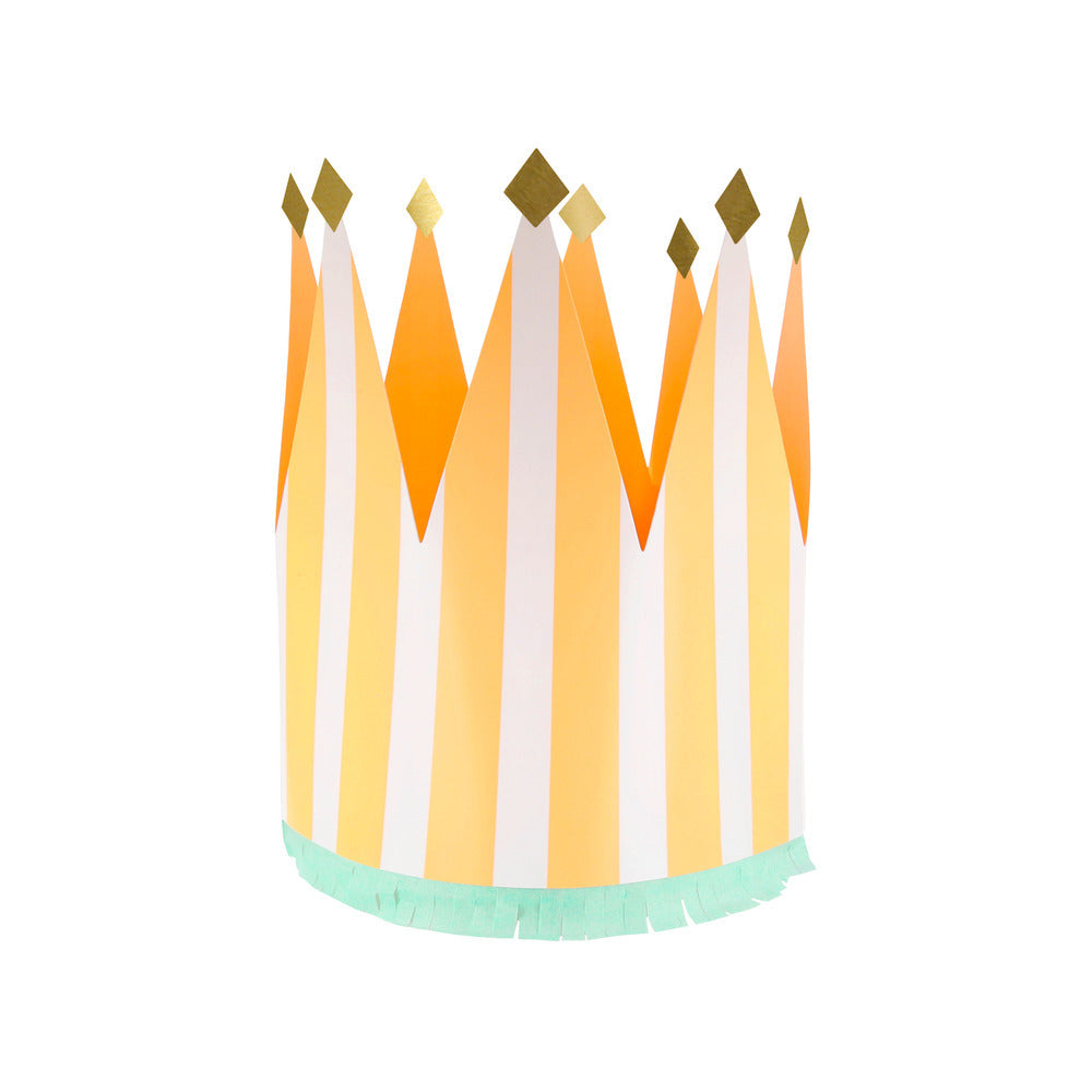 Coronas de cumpleaños XL - rayas