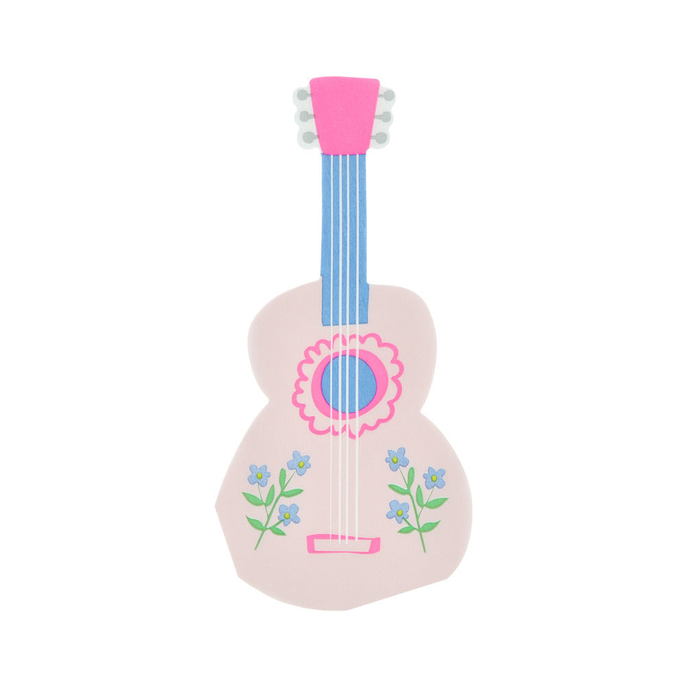 Servilletas con forma de guitarra folk