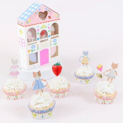 Kit para cupcakes - club de gatitos