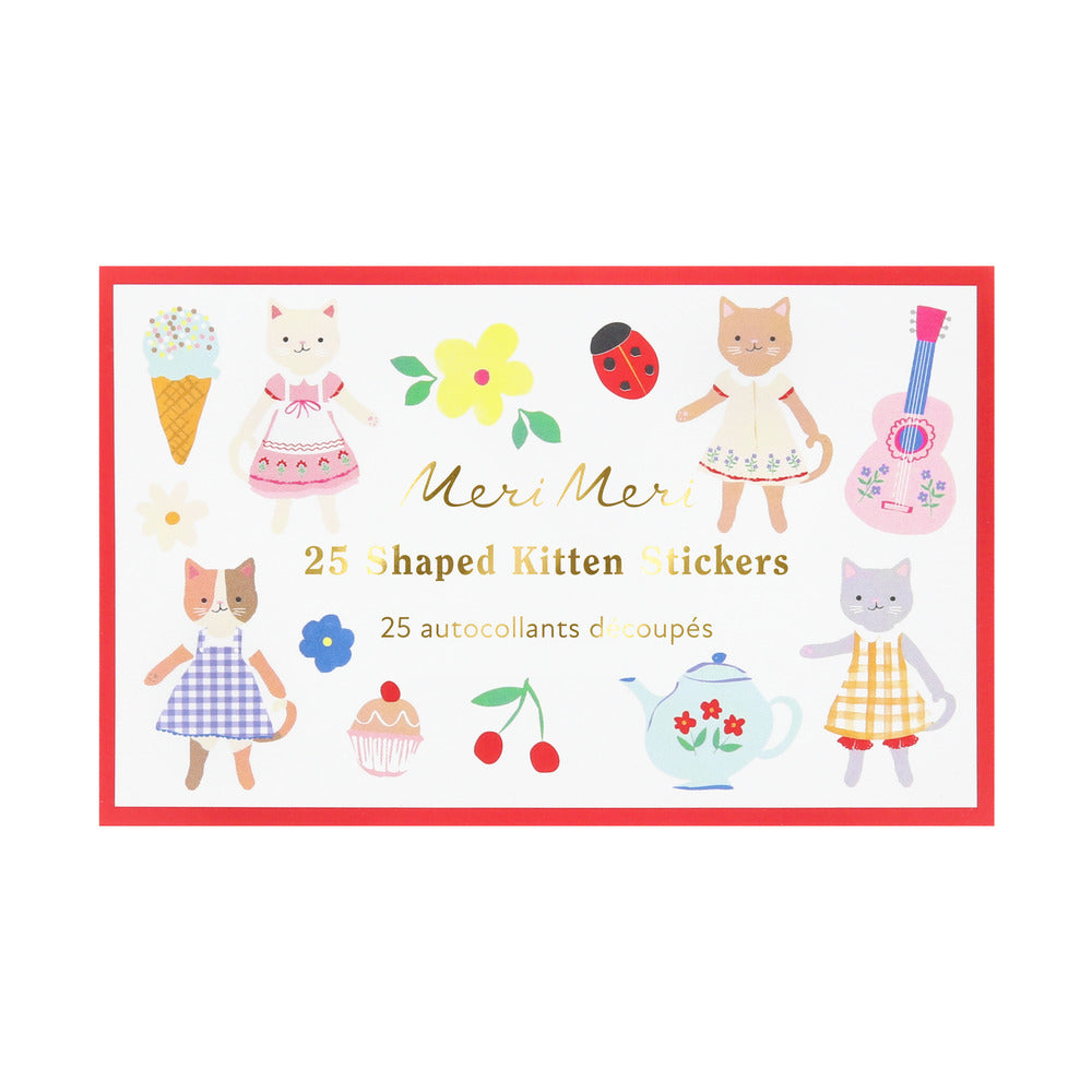 Stickers en cajita - club de gatitos