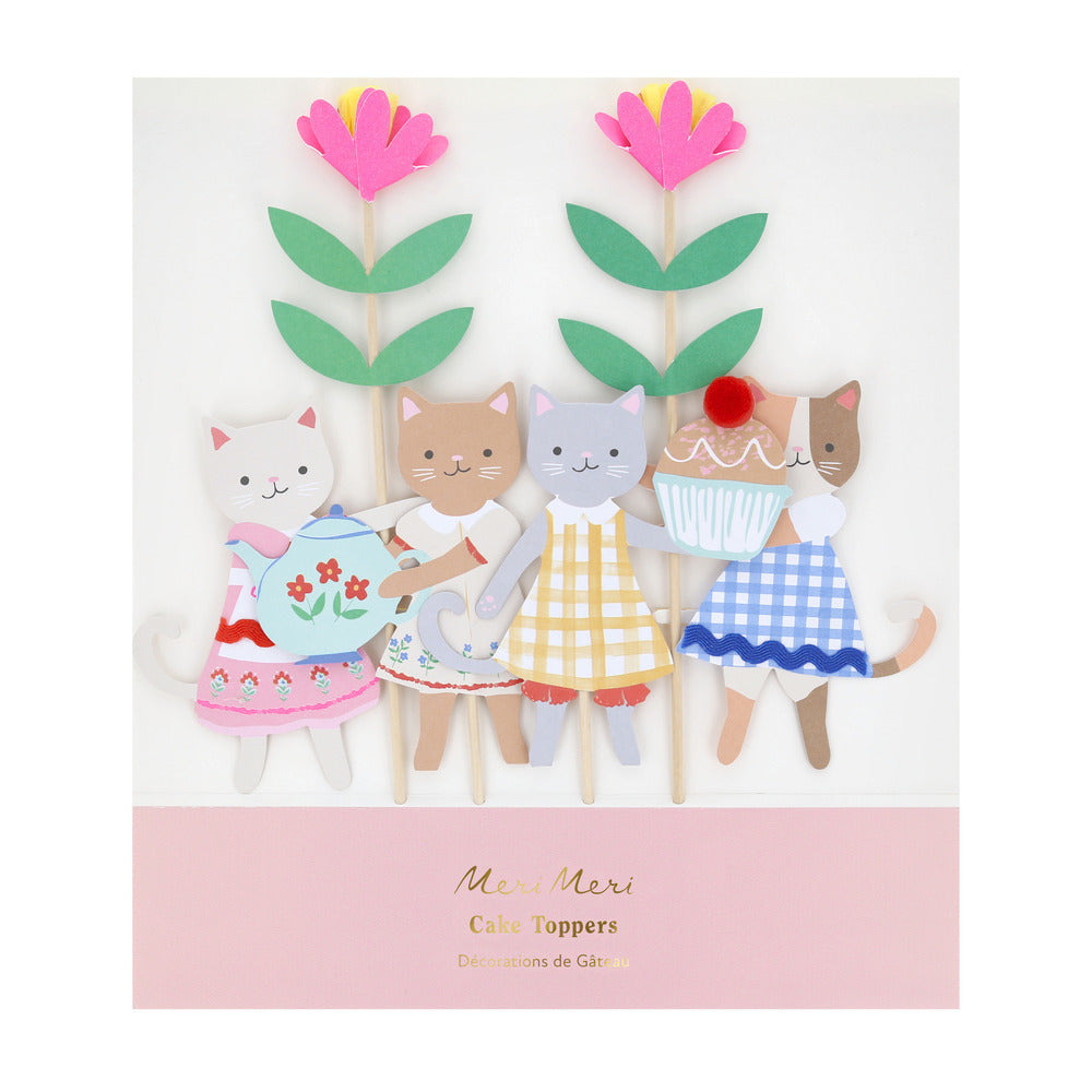Toppers para torta - club de gatitos
