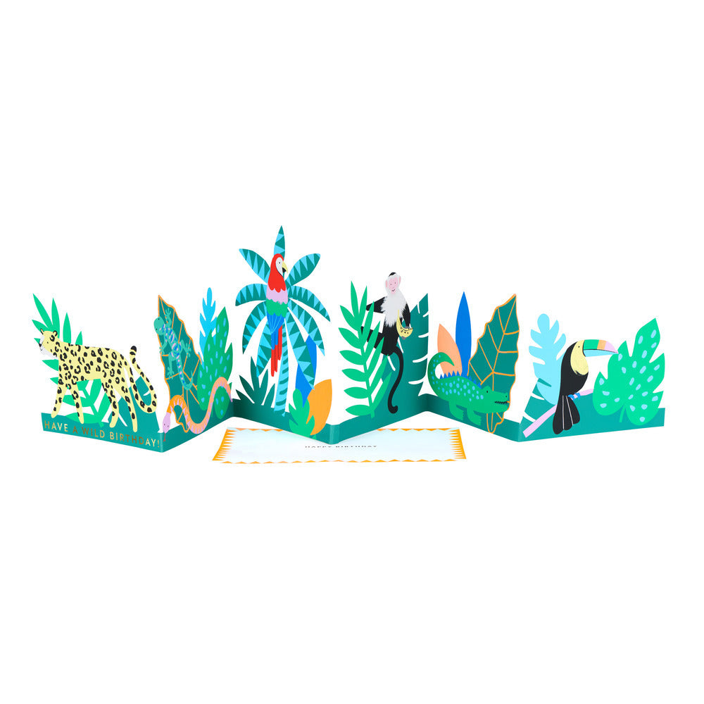 Tarjeta - jungla (happy birthday)