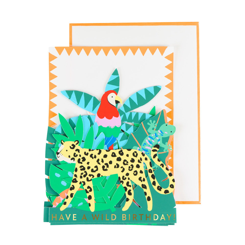 Tarjeta - jungla (happy birthday)