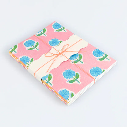 Set de 3 libretas flora - 48 hojas