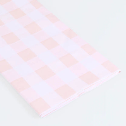 Mantel de papel - cuadrillé rosado