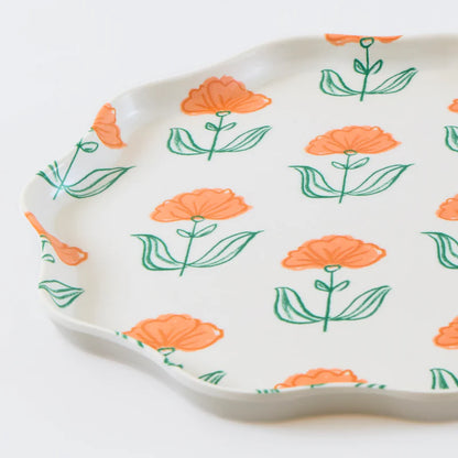 Set x 6 platos reutilizables Flora - pequeños