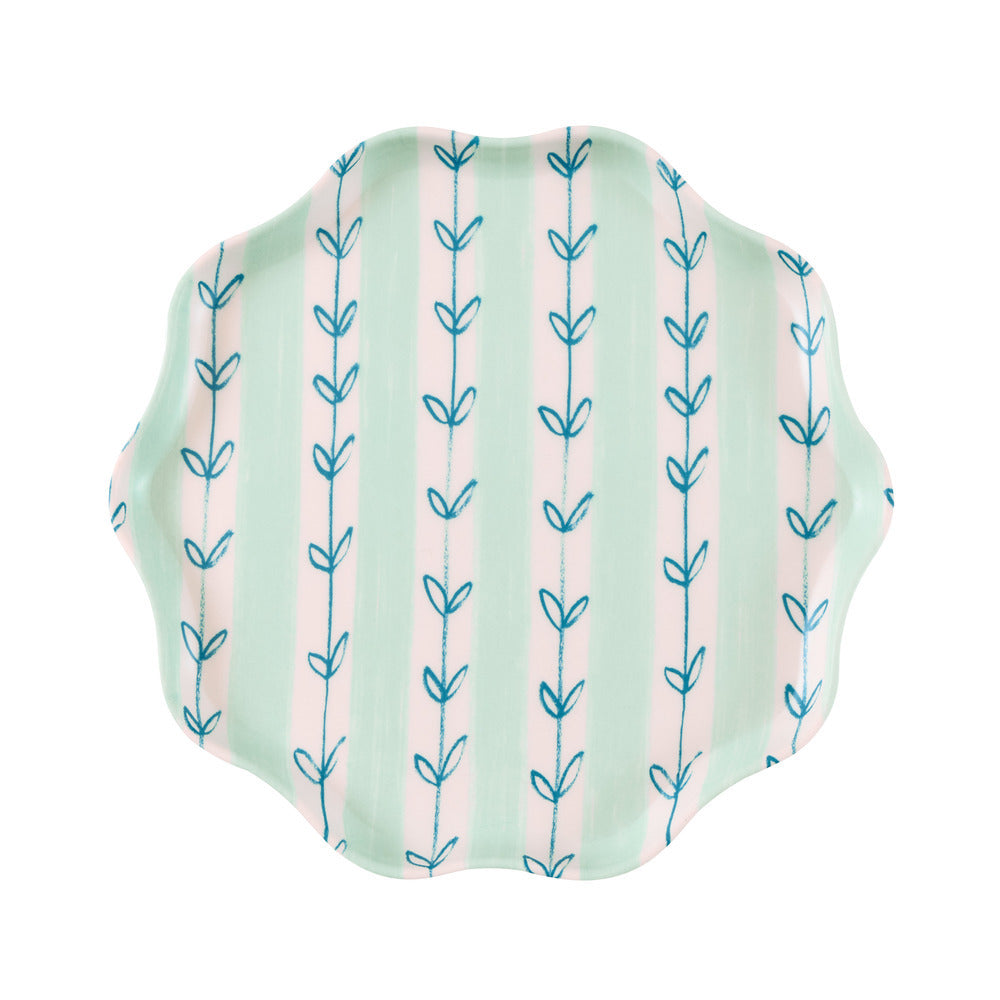 Set x 6 platos reutilizables Flora - pequeños