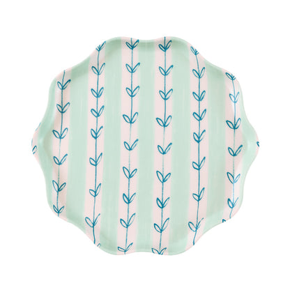 Set x 6 platos reutilizables Flora - pequeños
