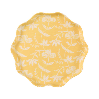 Set x 6 platos reutilizables Flora - pequeños
