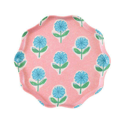 Set x 6 platos reutilizables Flora - pequeños