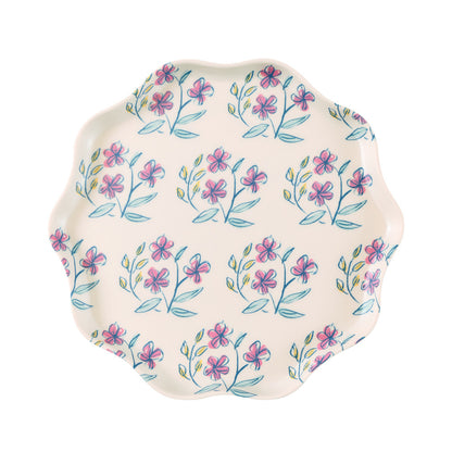 Set x 6 platos reutilizables Flora - pequeños