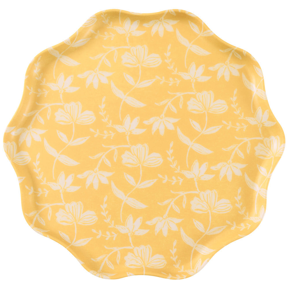 Set x 6 platos reutilizables Flora - grandes