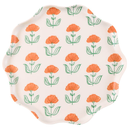 Set x 6 platos reutilizables Flora - grandes