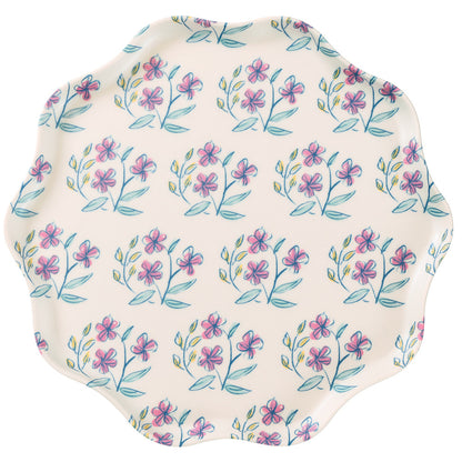Set x 6 platos reutilizables Flora - grandes