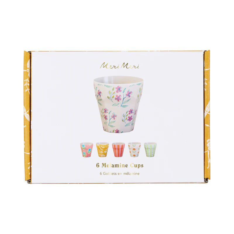 Set x 6 vasos reutilizables Flora