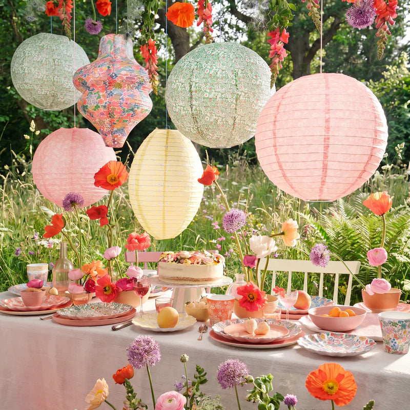 Set x 6 platos reutilizables jardín de flores Liberty - pequeños