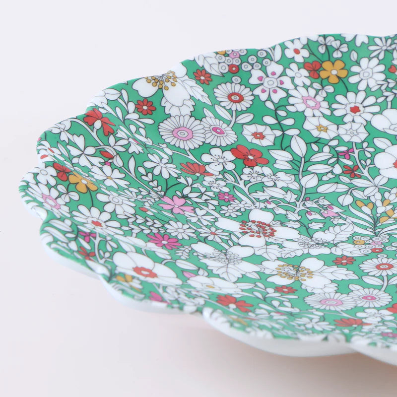 Set x 6 platos reutilizables jardín de flores Liberty - pequeños