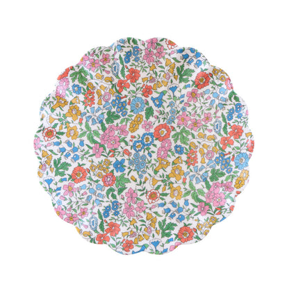 Set x 6 platos reutilizables jardín de flores Liberty - pequeños