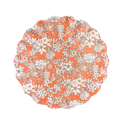 Set x 6 platos reutilizables jardín de flores Liberty - pequeños