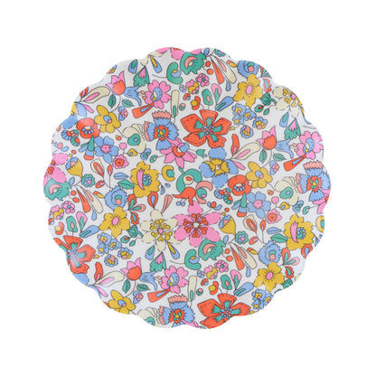 Set x 6 platos reutilizables jardín de flores Liberty - pequeños