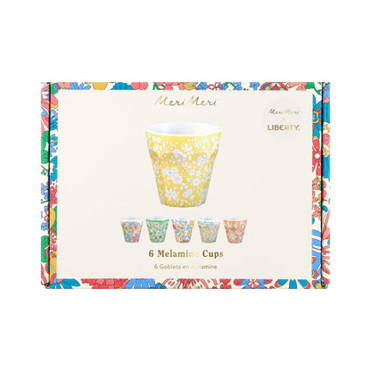 Set x 6 vasos reutilizables jardín de flores Liberty