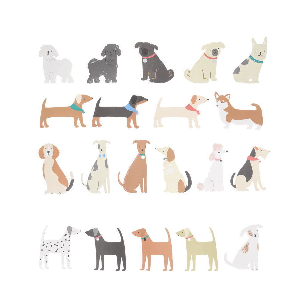 Stickers en cajita - perritos