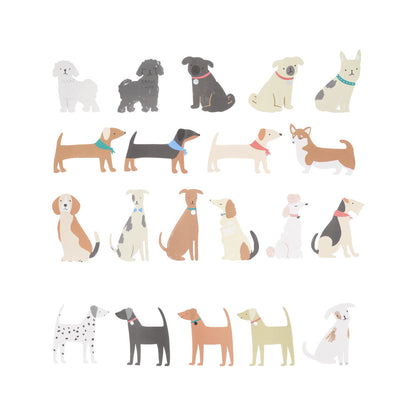 Stickers en cajita - perritos