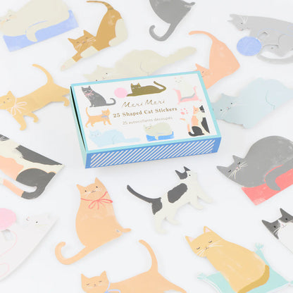 Stickers en cajita - gatitos
