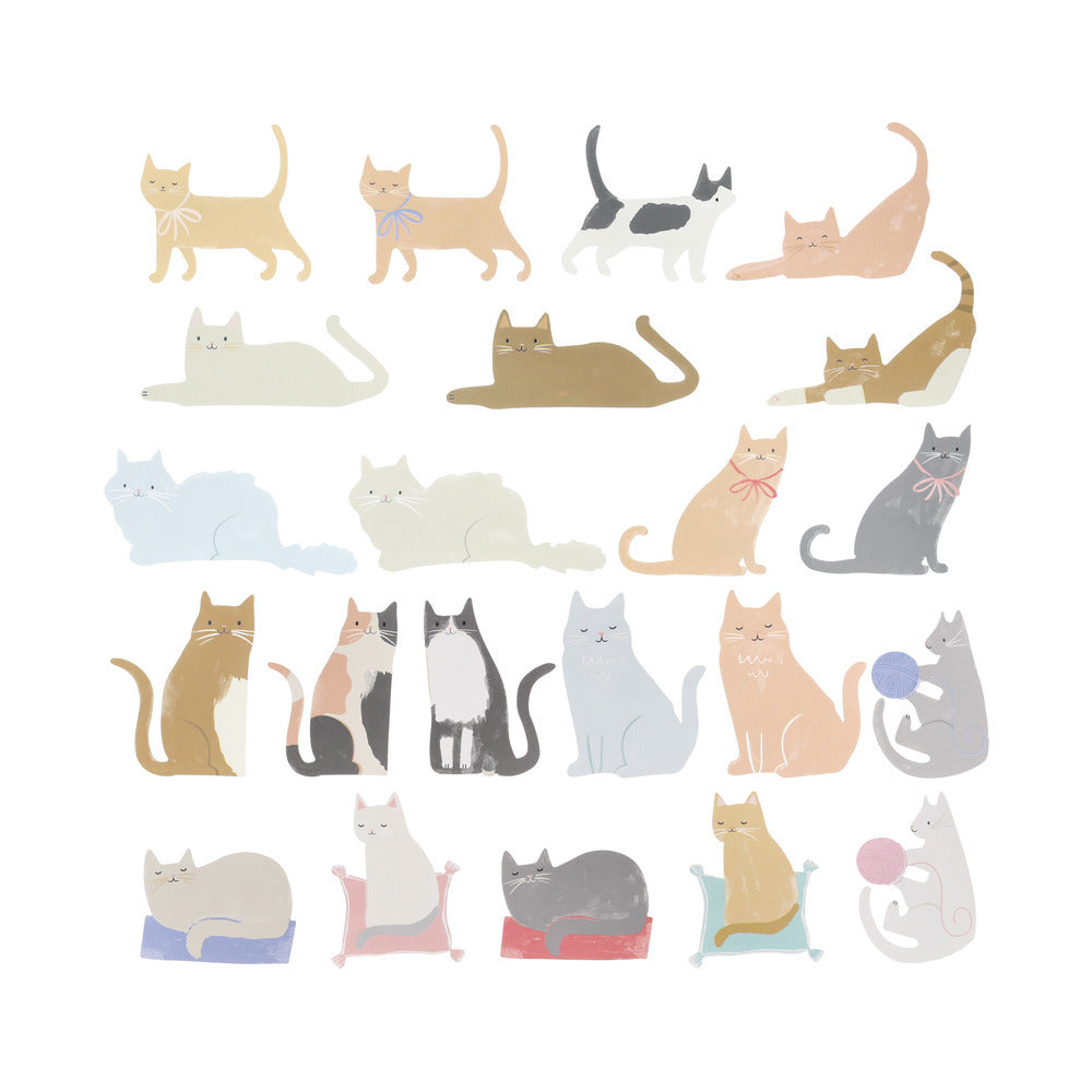Stickers en cajita - gatitos