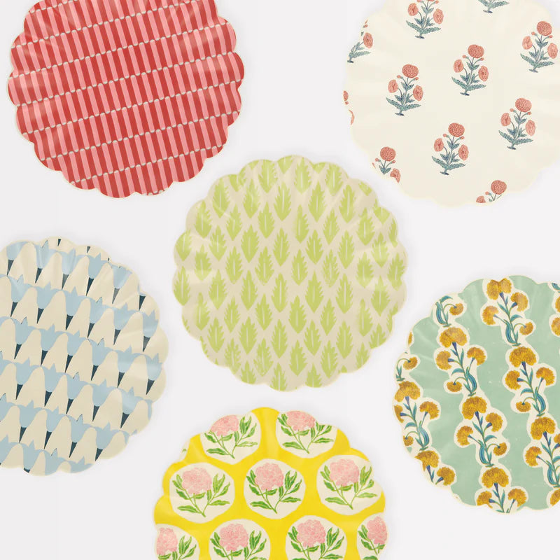 Set x 6 platos reutilizables Molly Mahon - pequeños